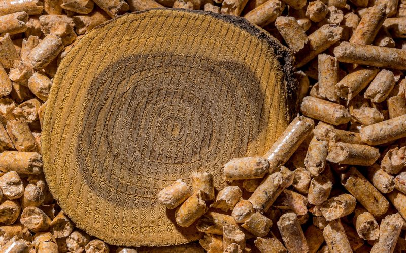Pellzts zum Heizen als alternative Energiequelle. Umweltfreundliche Heizung