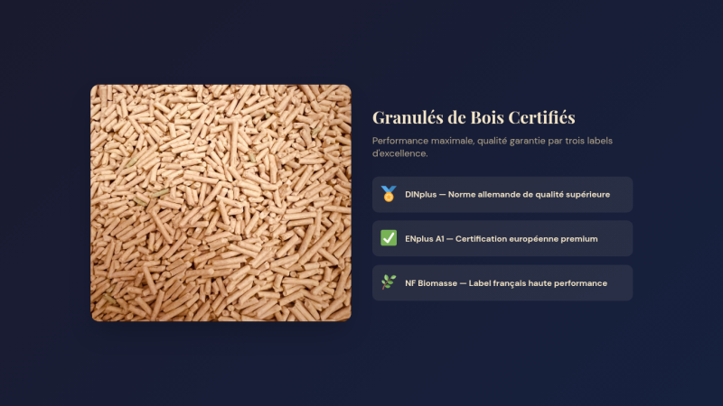 Visuel premium granulés certifiés