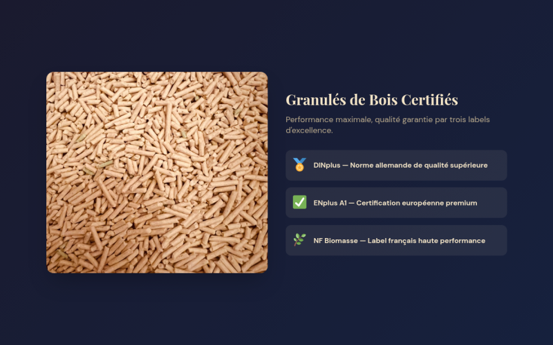 Visuel premium granulés certifiés